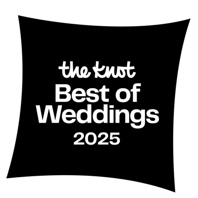 The Knot Best of Weddings 2025 award badge