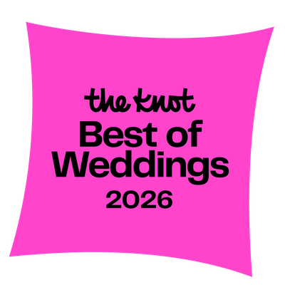 The Knot Best of Weddings 2026 award badge